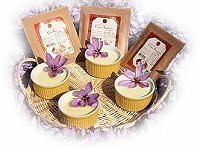 Abanico de postres al Azafrán del Gâtinais BIO